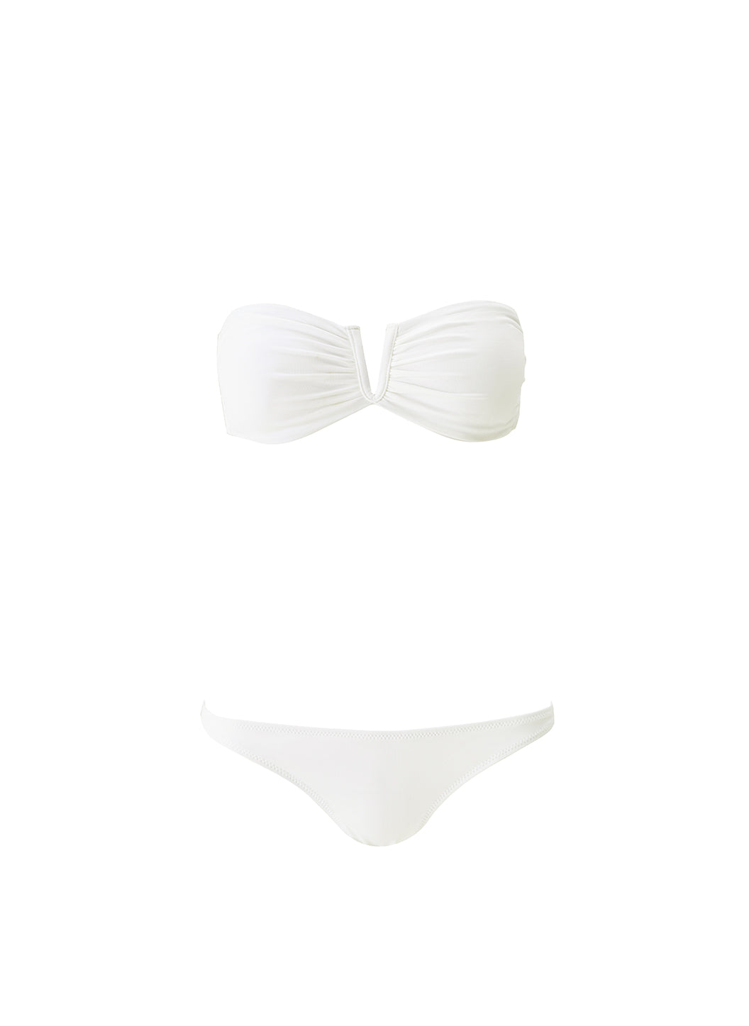 ビキニ ERES Ivory stretch nylon Show bikini top (031404 SABLEFIN) White show bikini top Eres - women - ERES