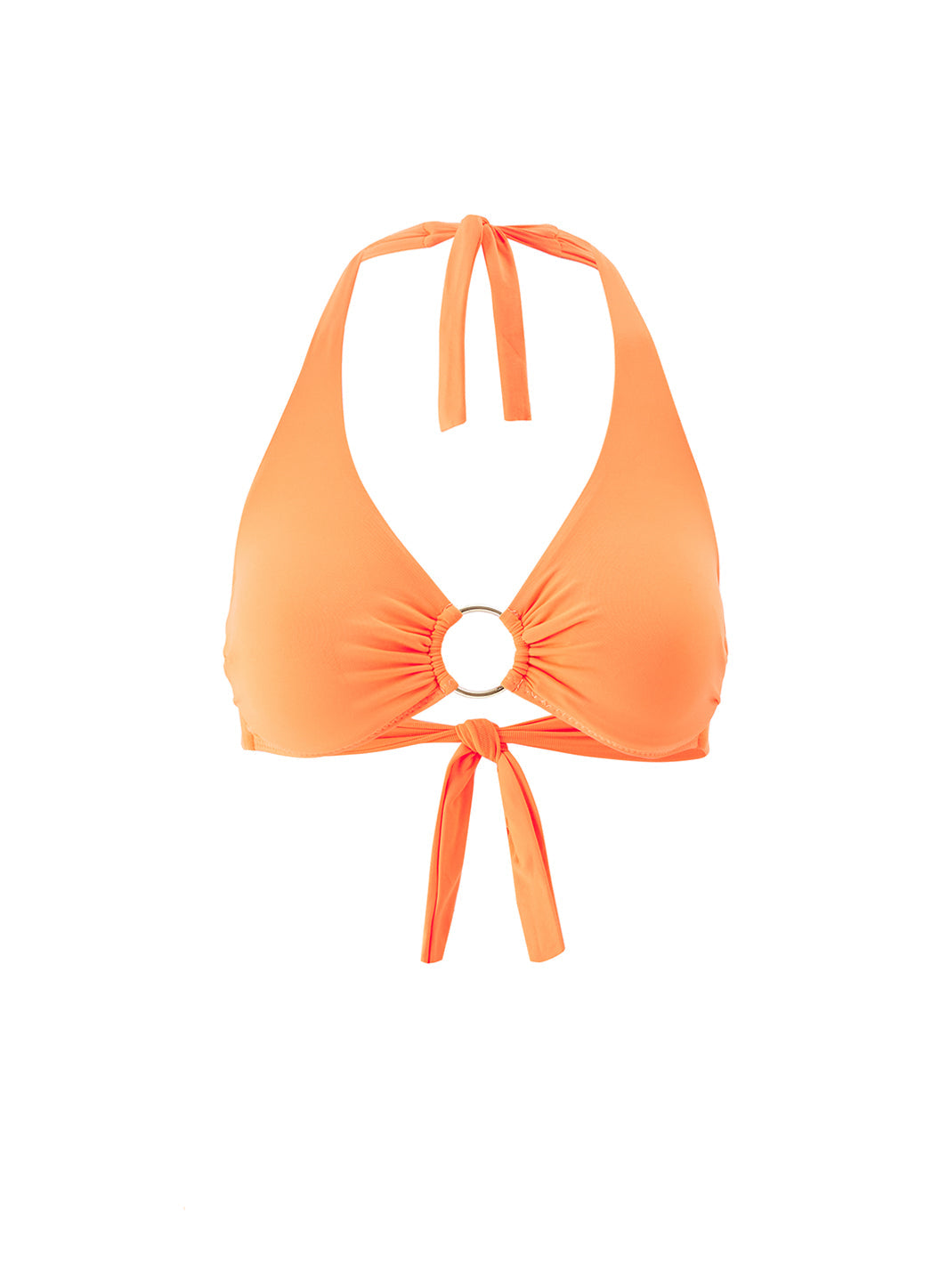 Brussels Orange Bikini Top 2024 Cutout