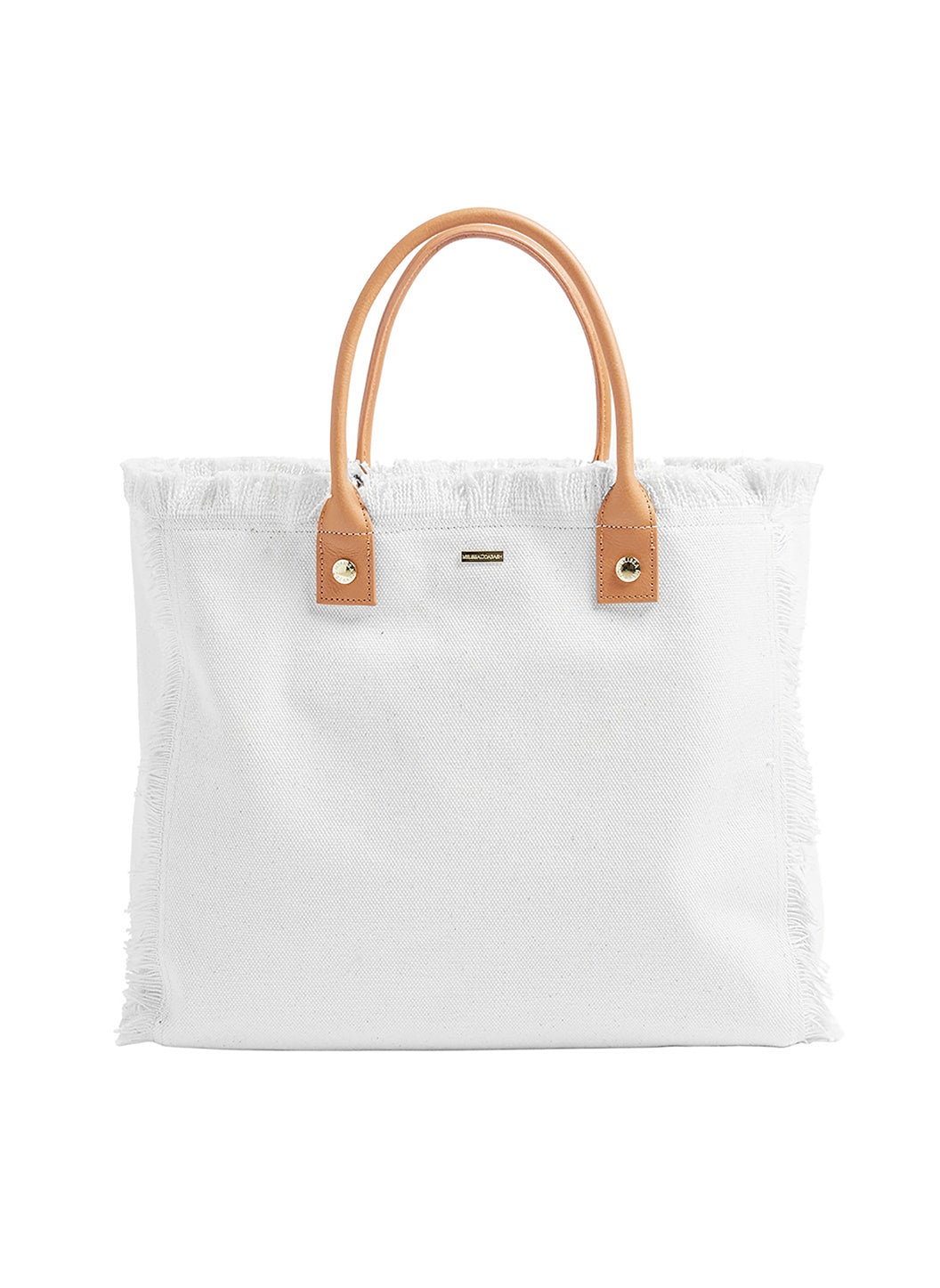 Cap Ferrat White/Tan Tote