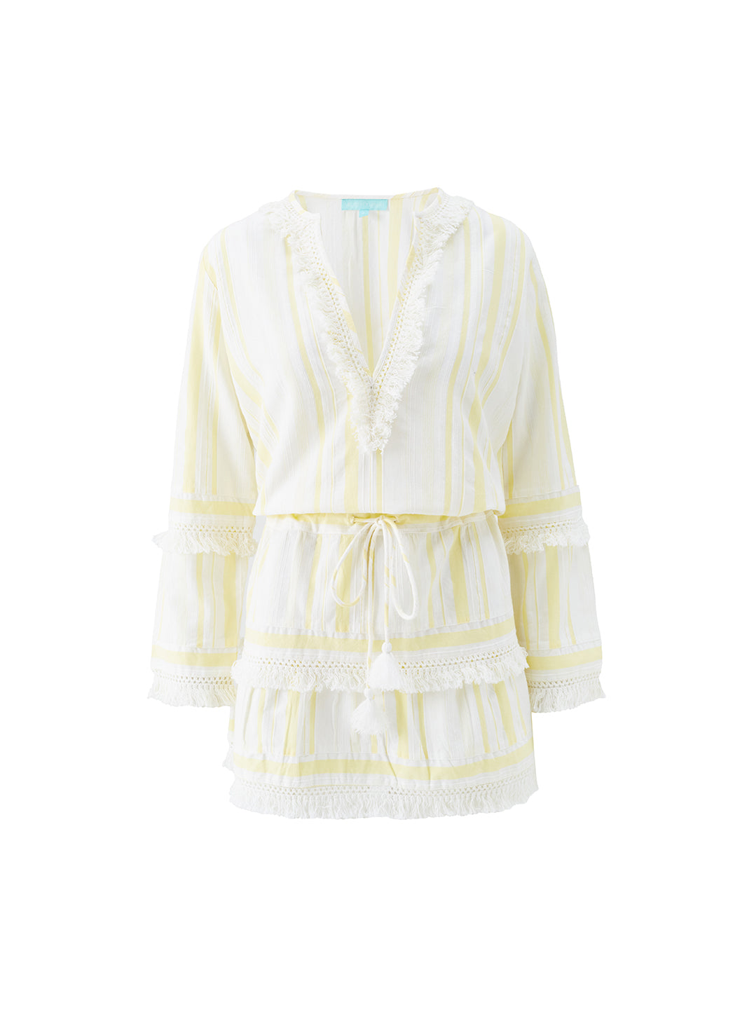 Exclusive Claudia Yellow Stripe Dress