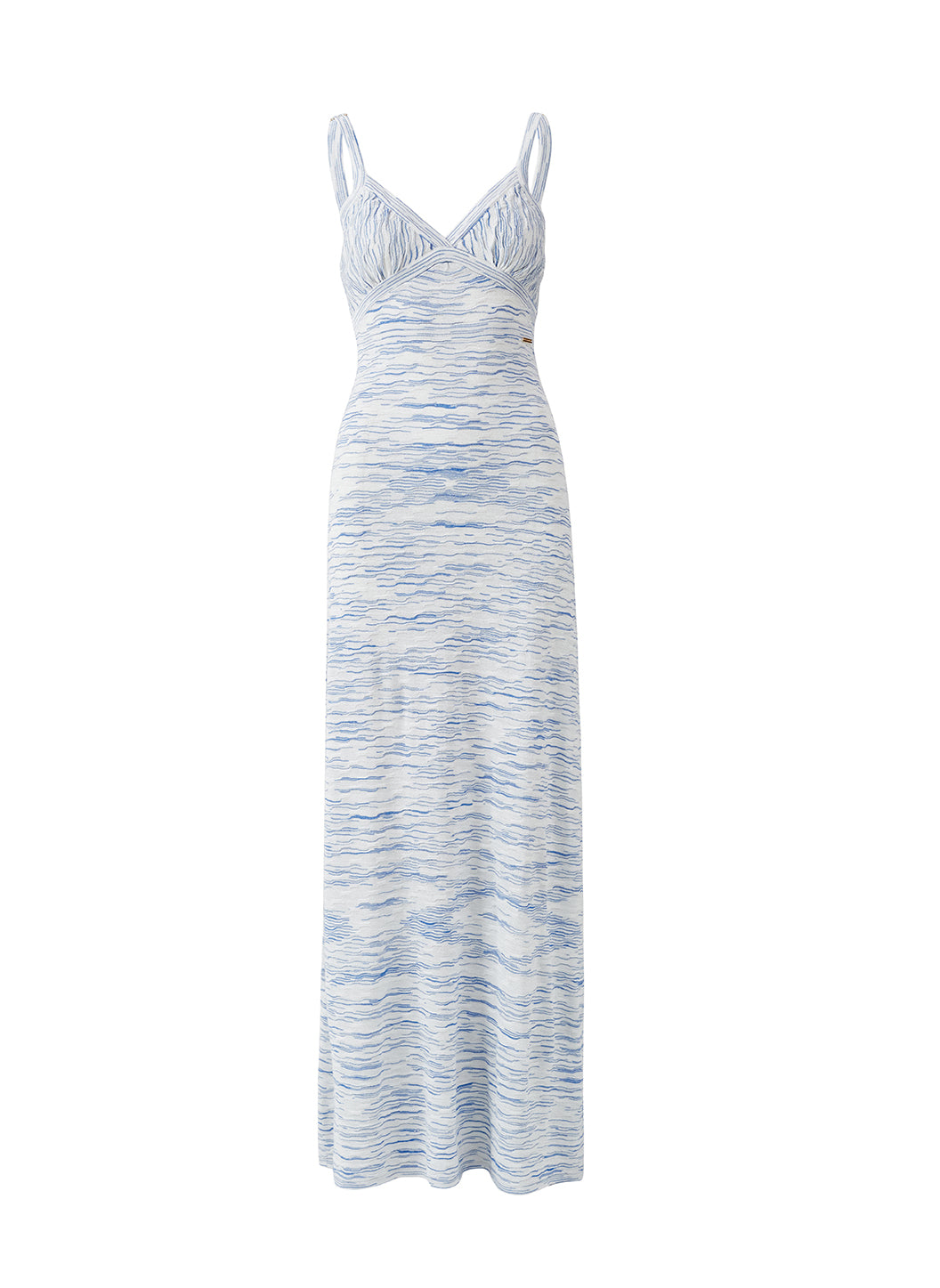 Colada Blue Melange Knit Dress