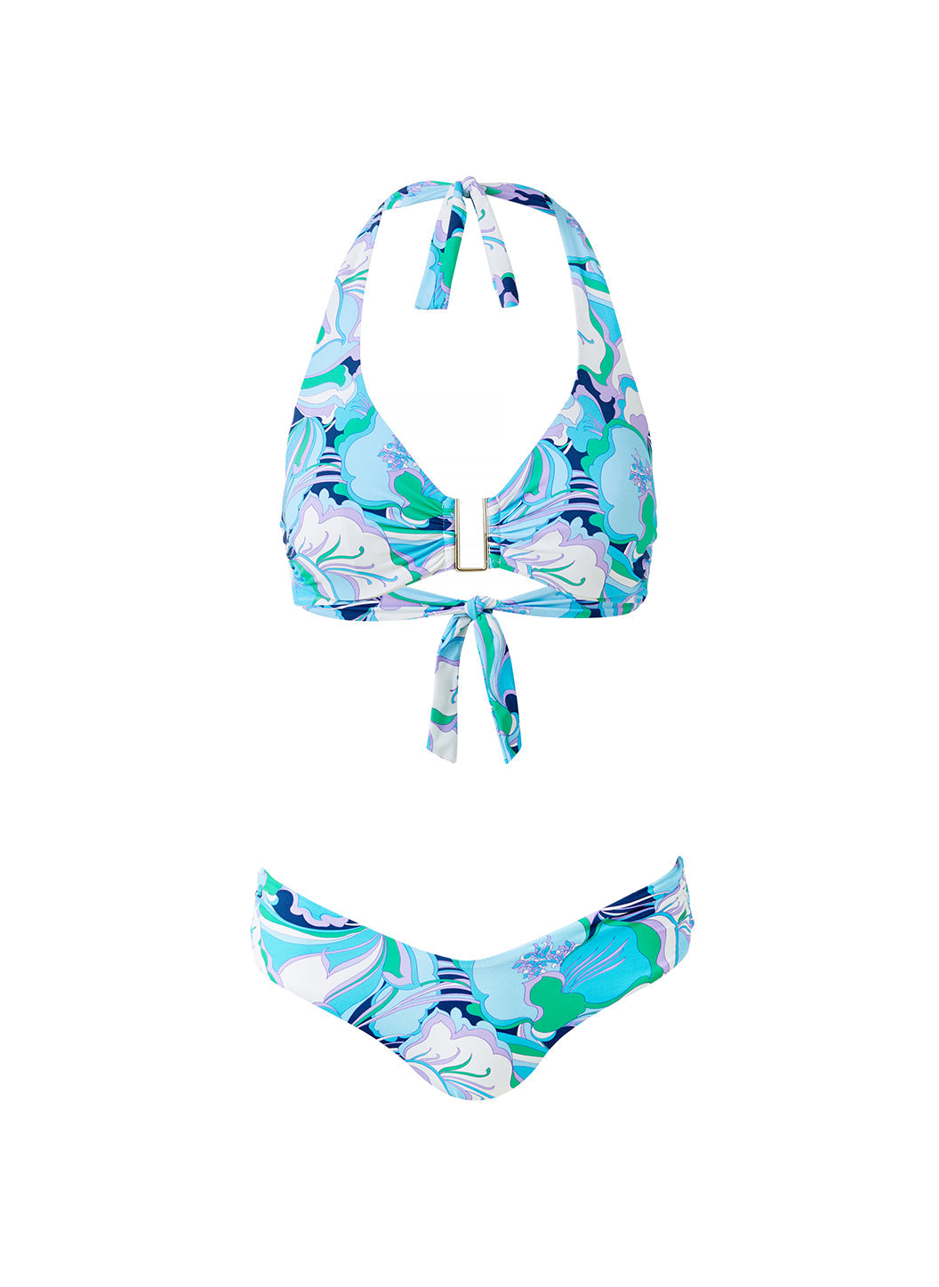 Colombia Bloom U-Trim Supportive Halterneck Bikini | Melissa Odabash US