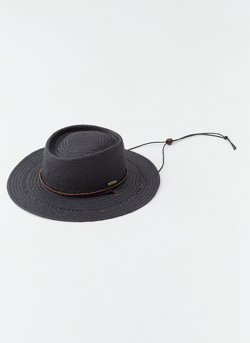 Fashion black tiller hat