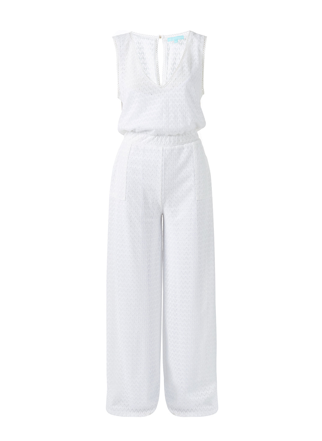 Grey and fashion white jumpsuit