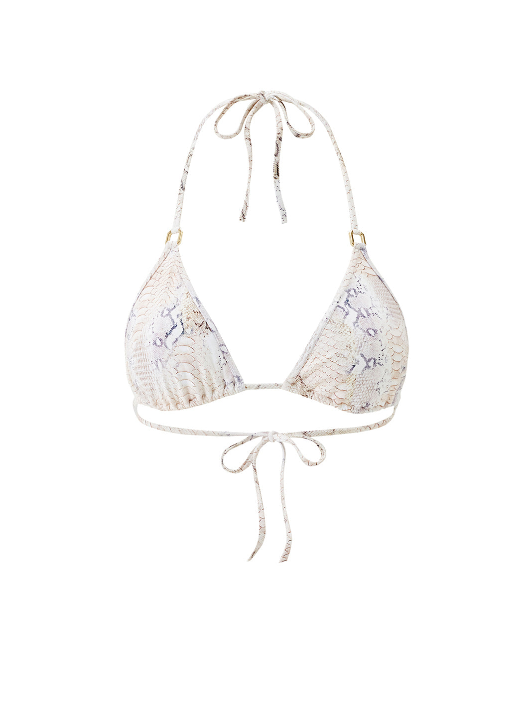 Malta Lizard Triangle Bikini Top | Official Site