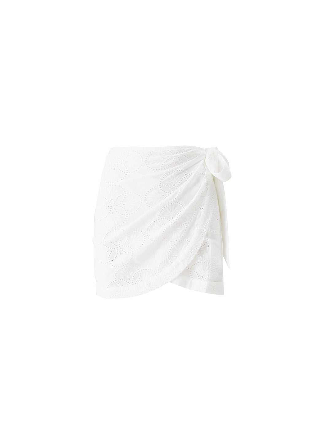 Mika White Wrap Mini Skirt | Official US Site