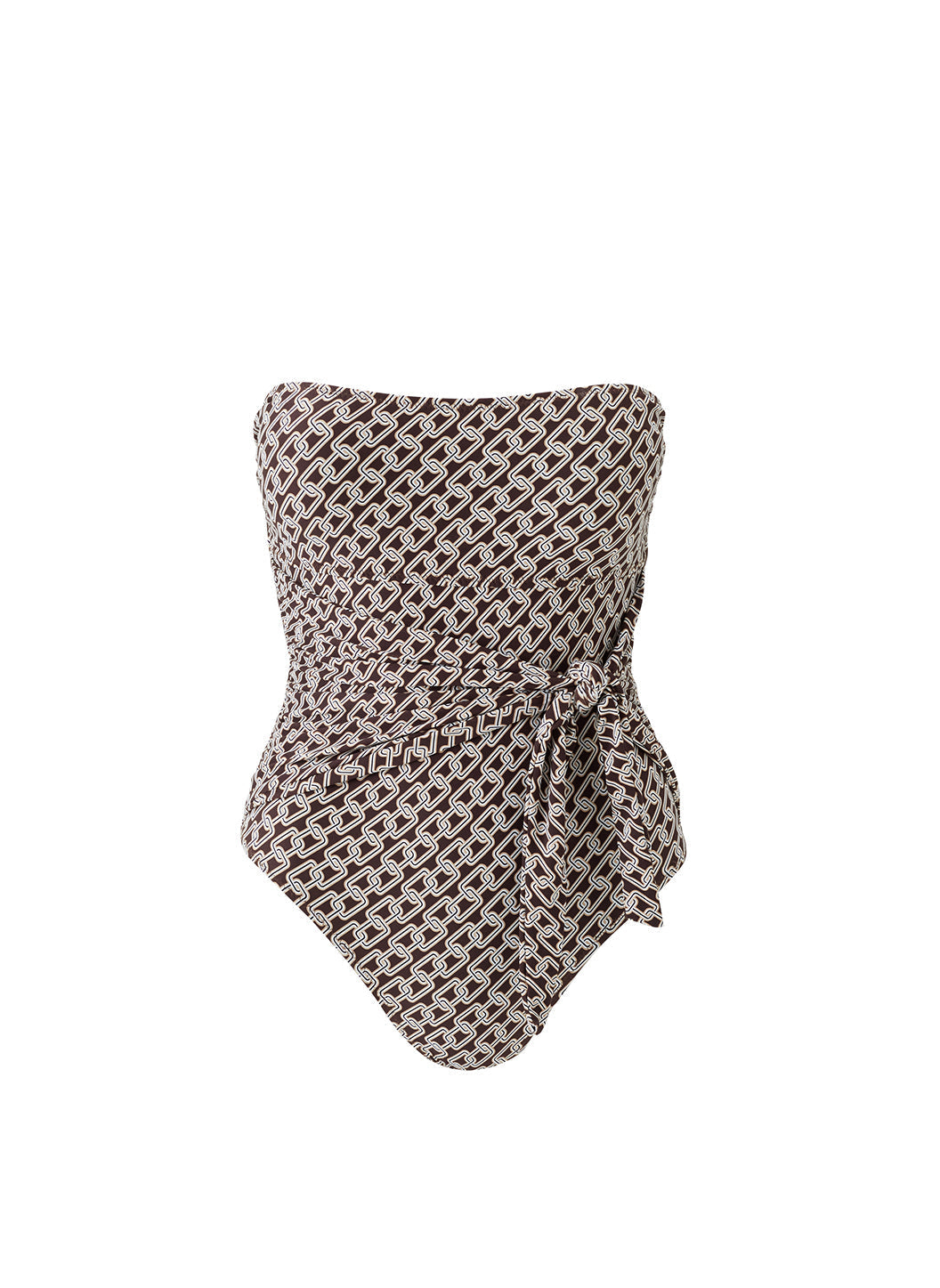 Munich Chain Bandeau Tie Waist Swimsuit | Official Site
