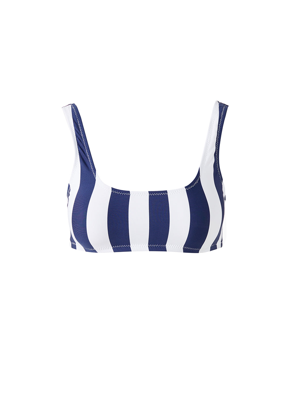 Ponza Navy Stripe Bikini Top 2024 Cutout