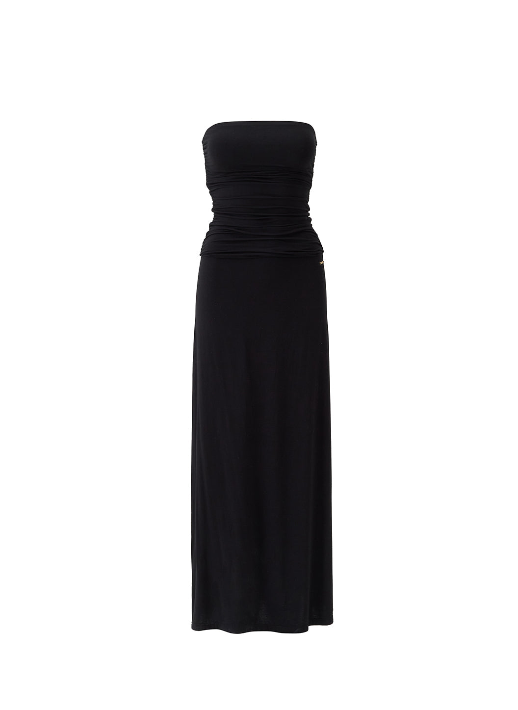 Rae Black Bandeau Ruched Maxi Dress | Official Site Rae Black Bandeau Ruched Maxi Dress | Official Site