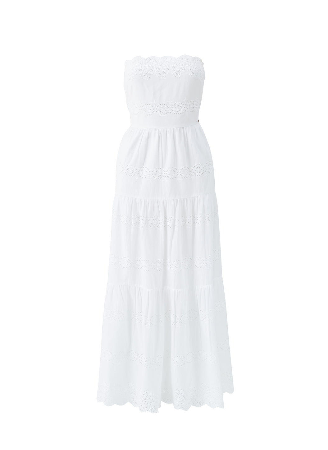 ワンピース andmary Sophia tiered dress white ANDMARY】Sophia tiered dress