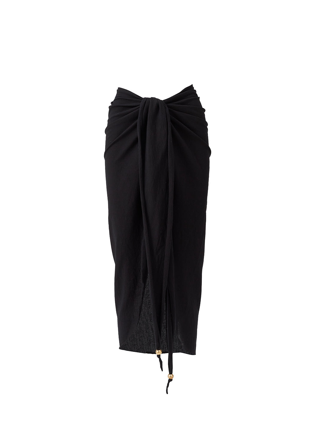 スカート VIAVANDA STRINGS WRAP SKIRT BLACK Winnie Black Tie Front Skirt | Official Site