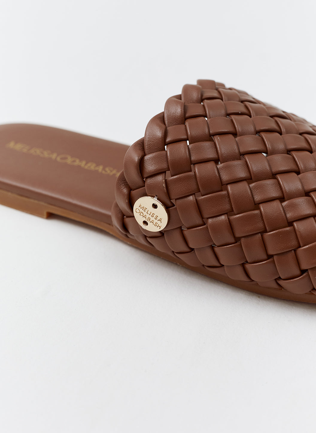 Dark Tan Slider Sandals - Woven Slider | Melissa Odabash US