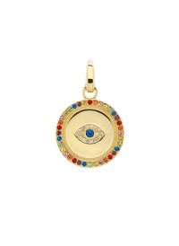 Gold Crystal Eye Large Charm