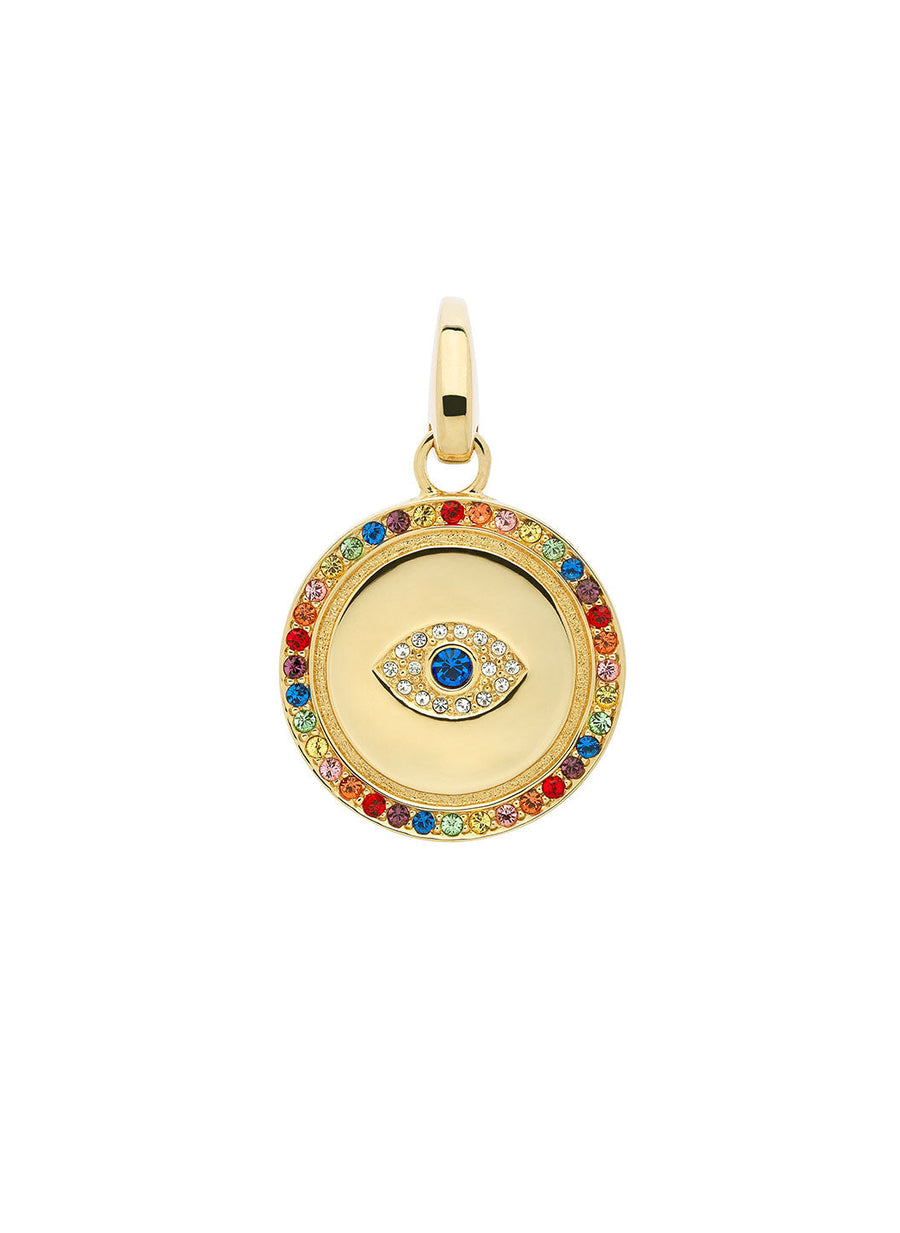 Gold Crystal Eye Large Charm