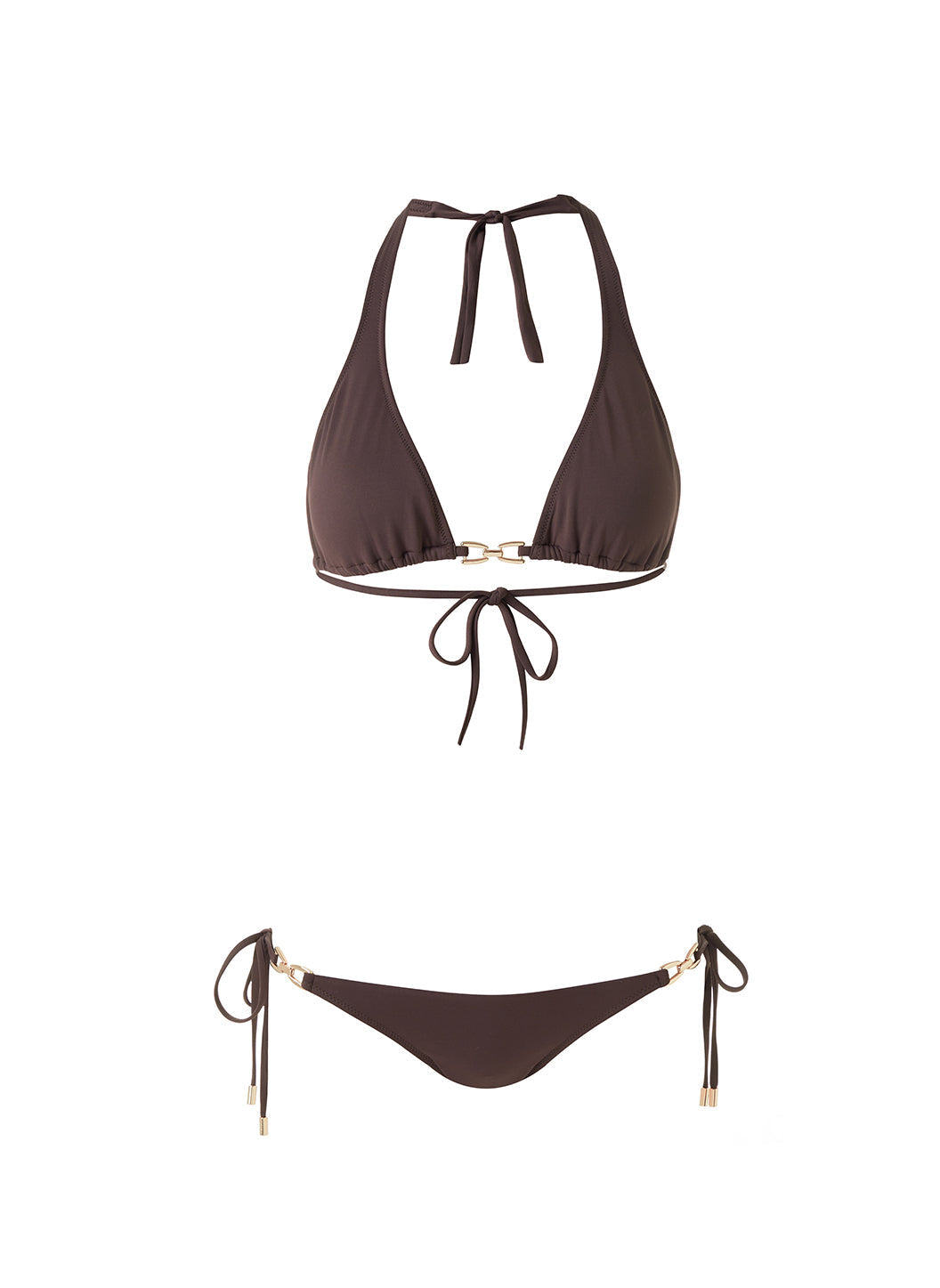 Melissa Odabash Bahamas Brown Halterneck Bikini Official Website