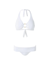 Brussels White Pique Bikini Cutout 2023