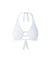 Brussels White Pique Bikini Top Cutout 2023