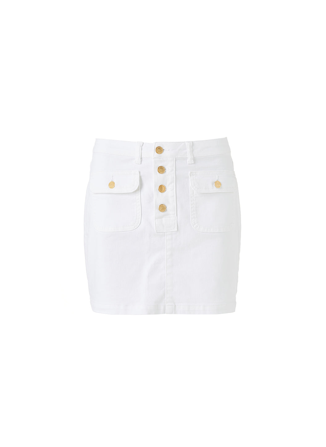 Dylan White Denim Skirt Official US Site