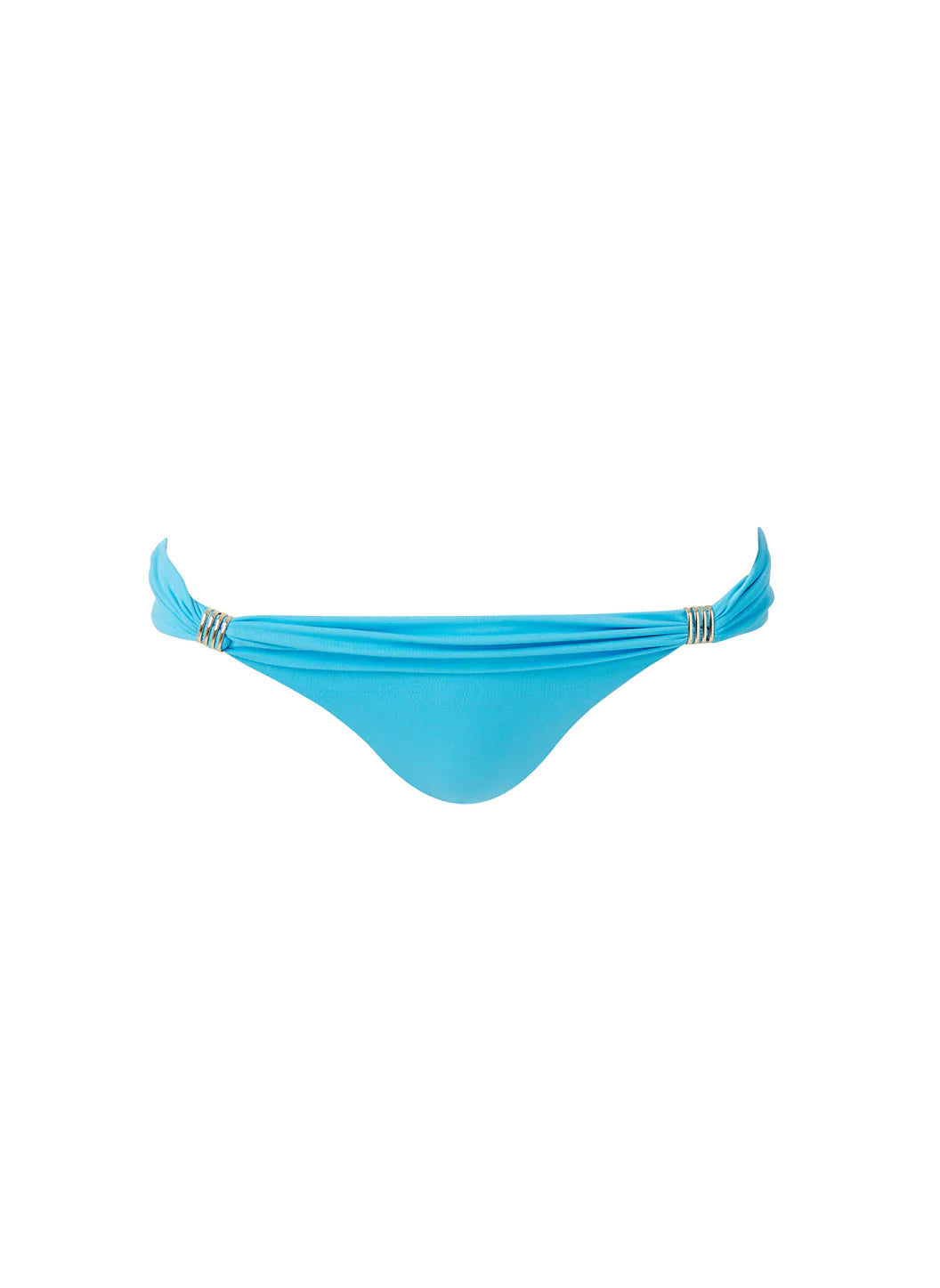 Traditional Rise Full Coverage Bikini Bottom - Aqua Blue – Eidon
