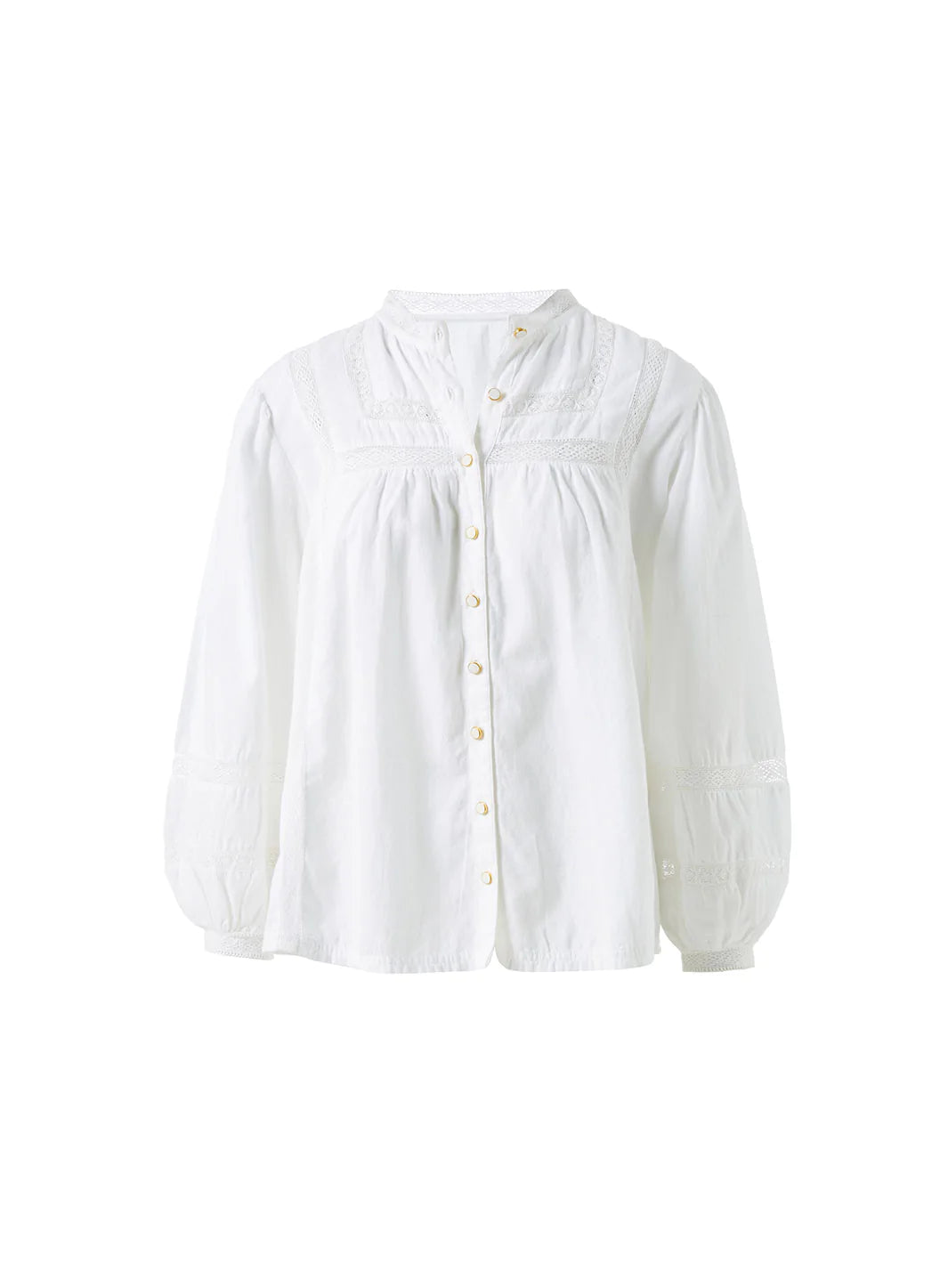 Melissa Odabash Poppy White Button Down Shirt | Official Website