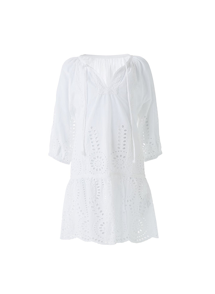 Girls Ashley White Kaftan