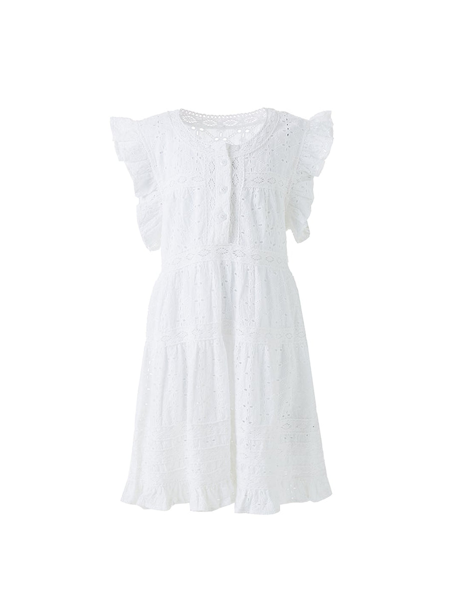 Girls Rebekah White Dress