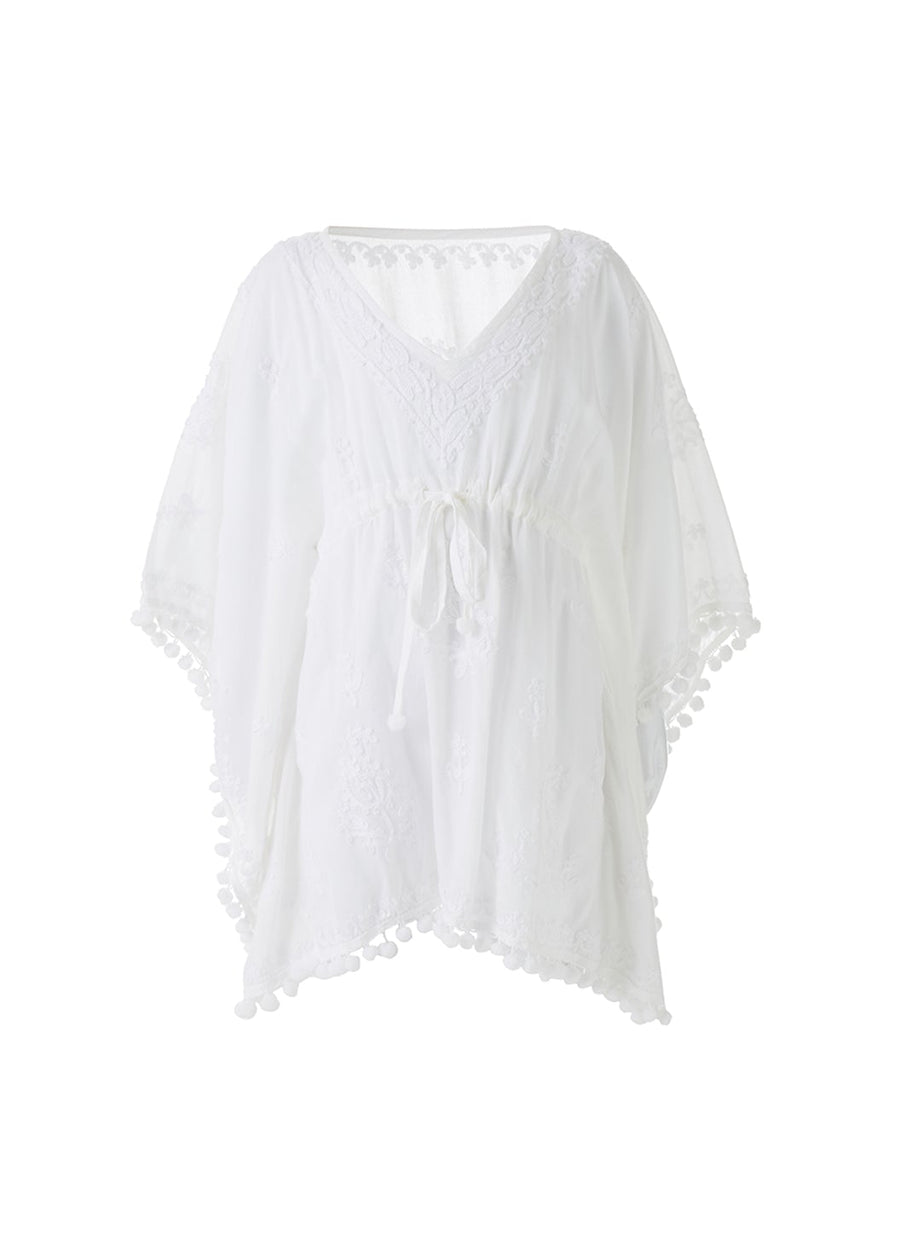Girls Sharize White Kaftan