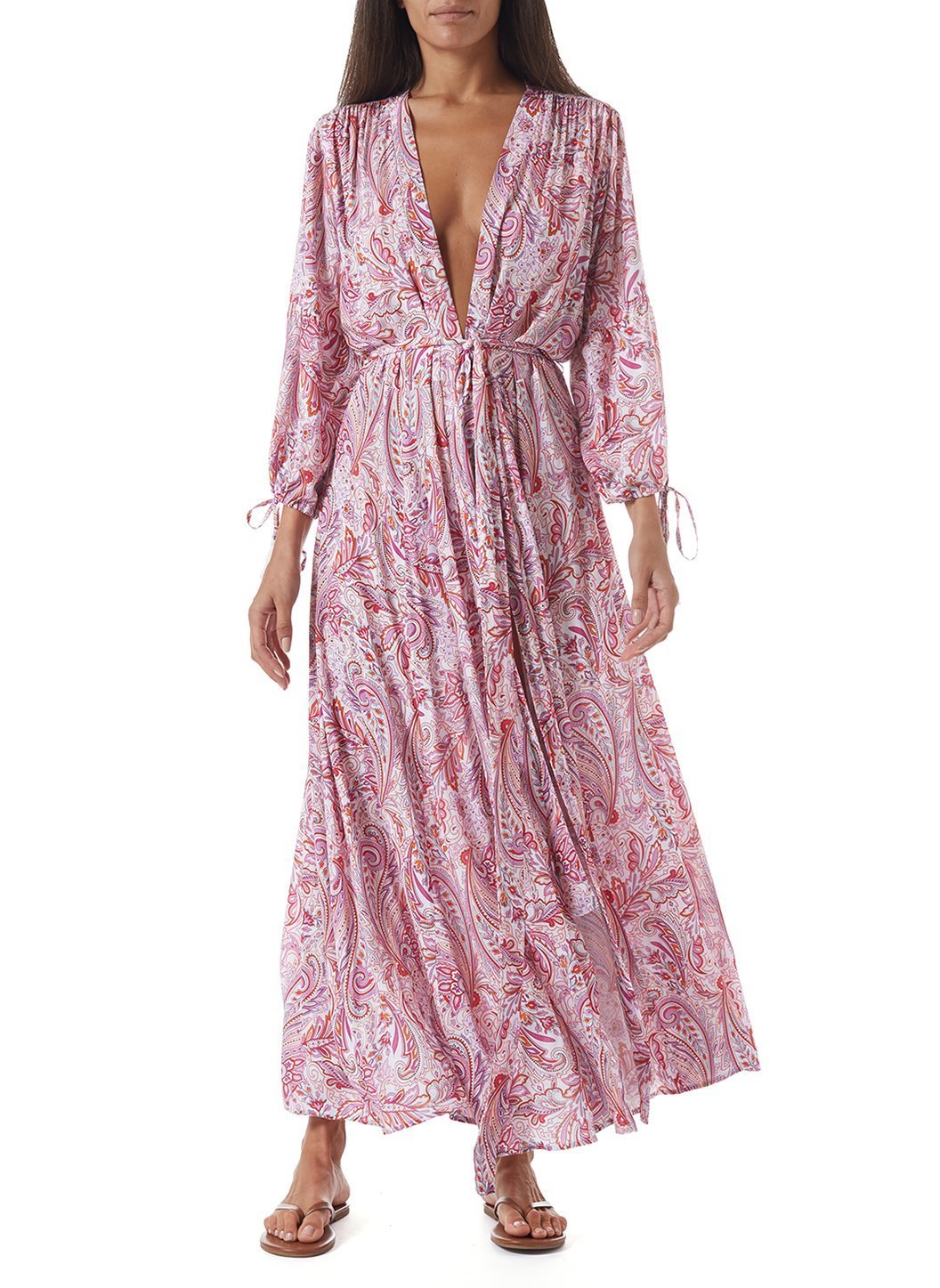 MELISSA ODABASH Women Anna Rose Open Front Kaftan main image 1