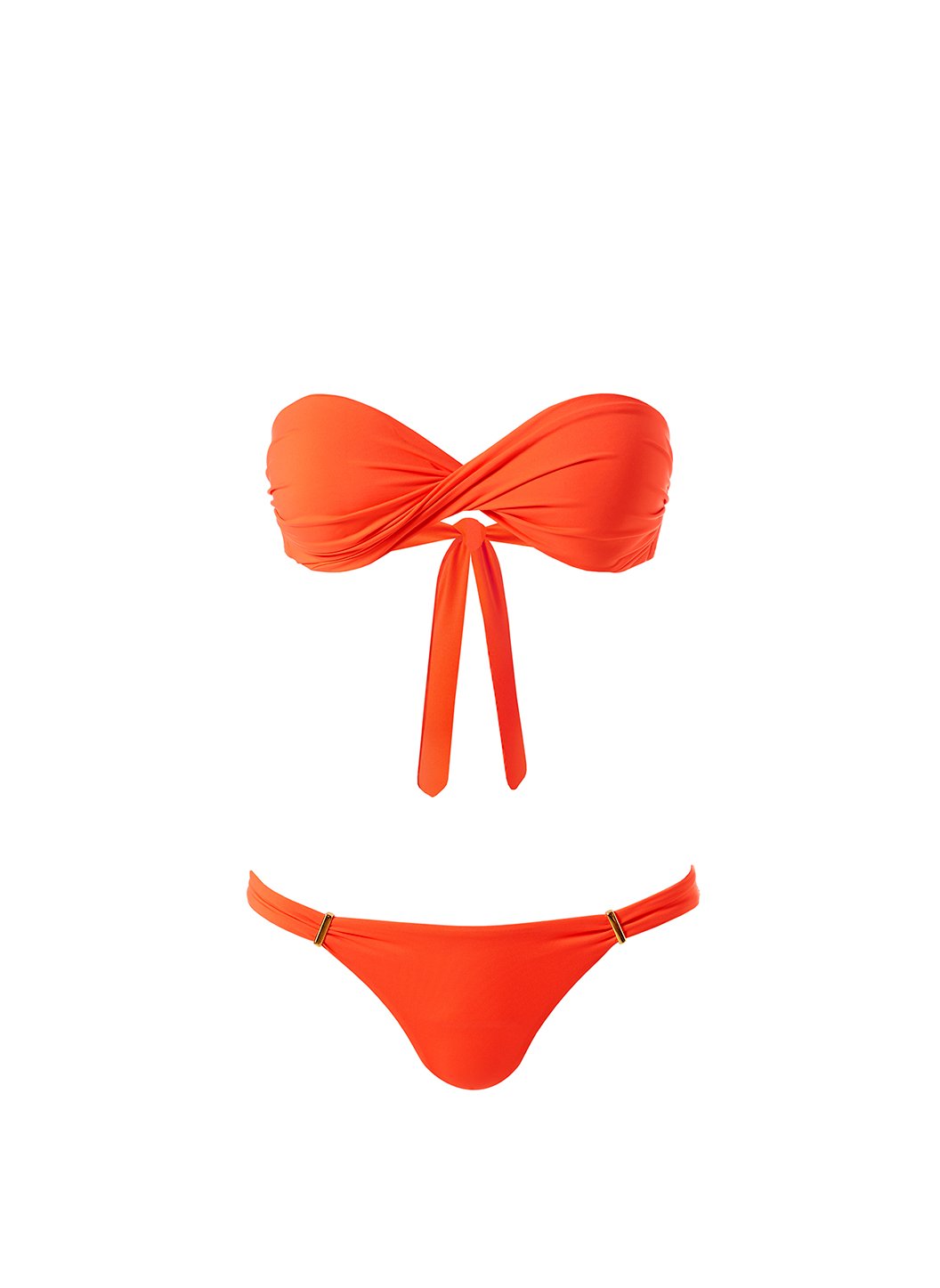 Melissa Odabash Exclusive Martinique Orange Eco Twist Bandeau 