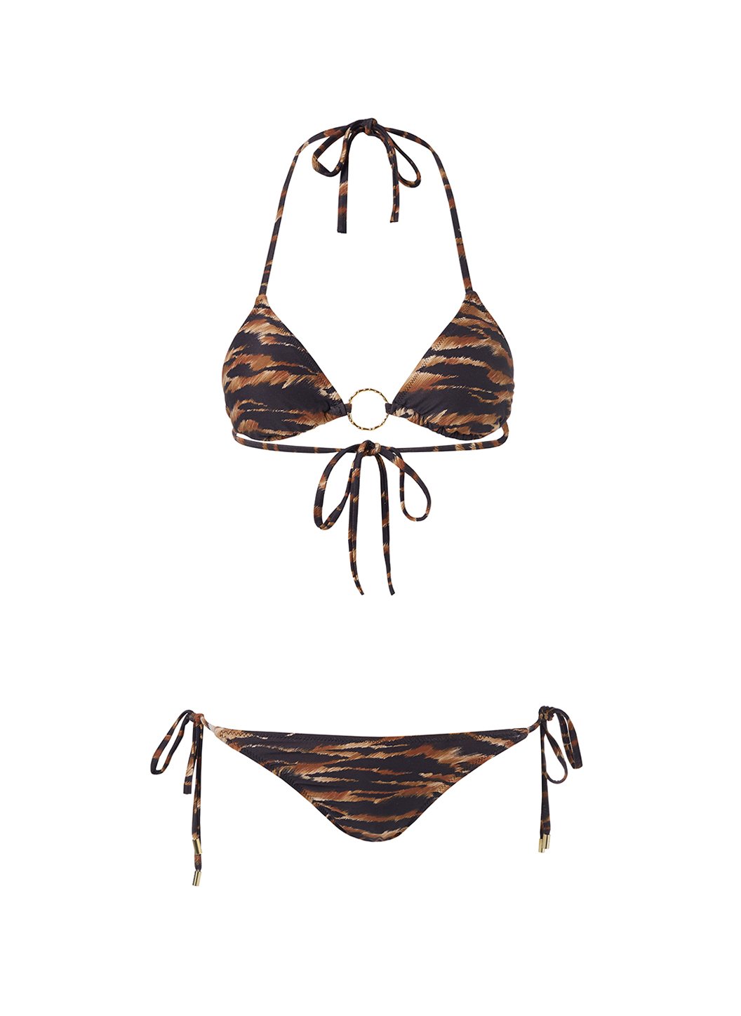 affix Vrijgevig goedkeuren Melissa Odabash Miami Safari Bamboo Ring Trim Triangle Bikini Bottom |  Official Website