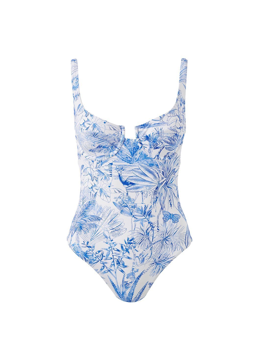 Blue and white swimsuit online