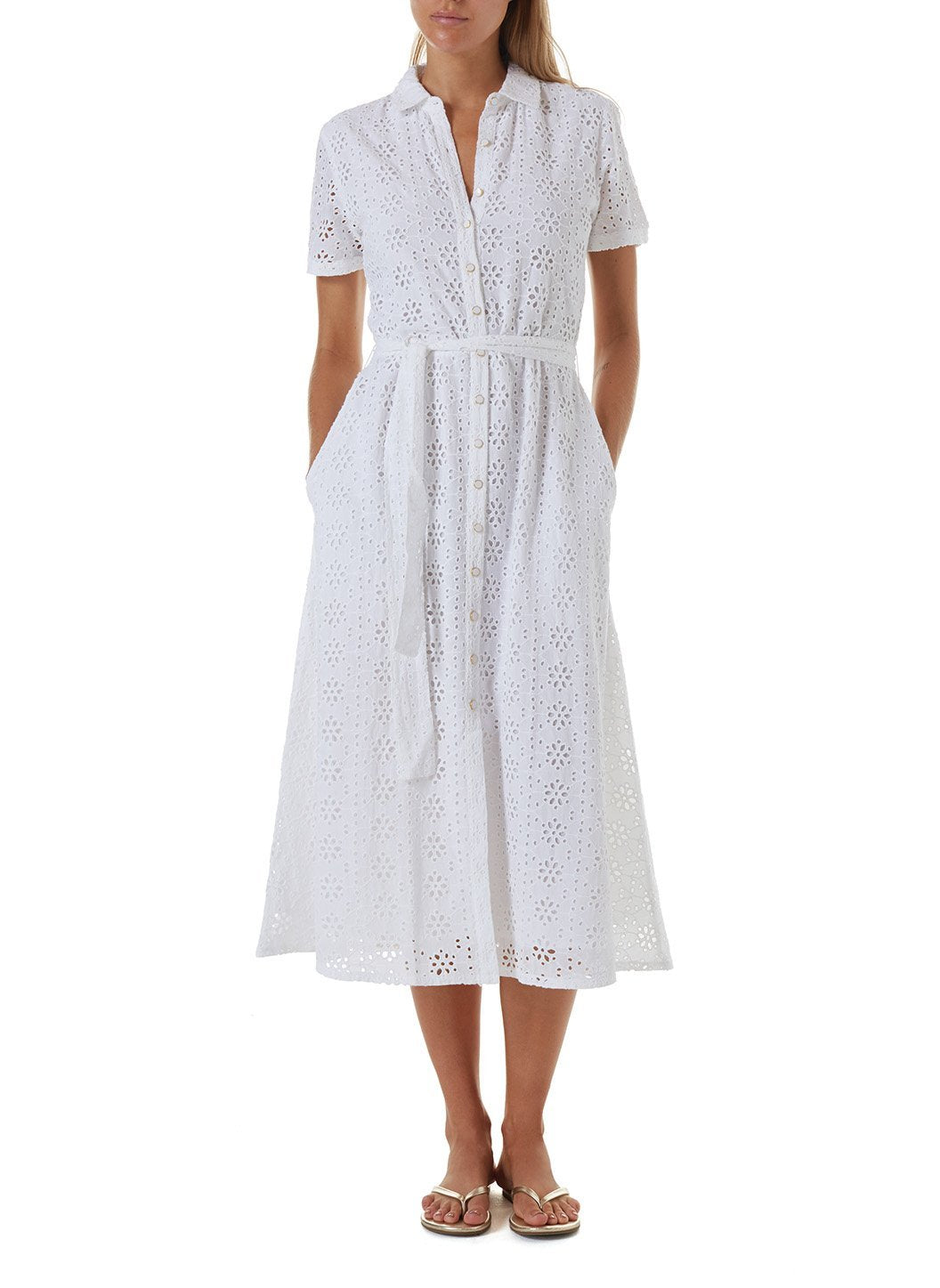 Vanessa White Long Shirt Dress | Official US Site