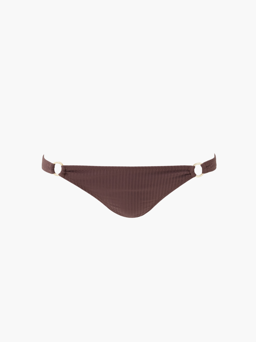 Montenegro Brown Ribbed Bikini Bottom