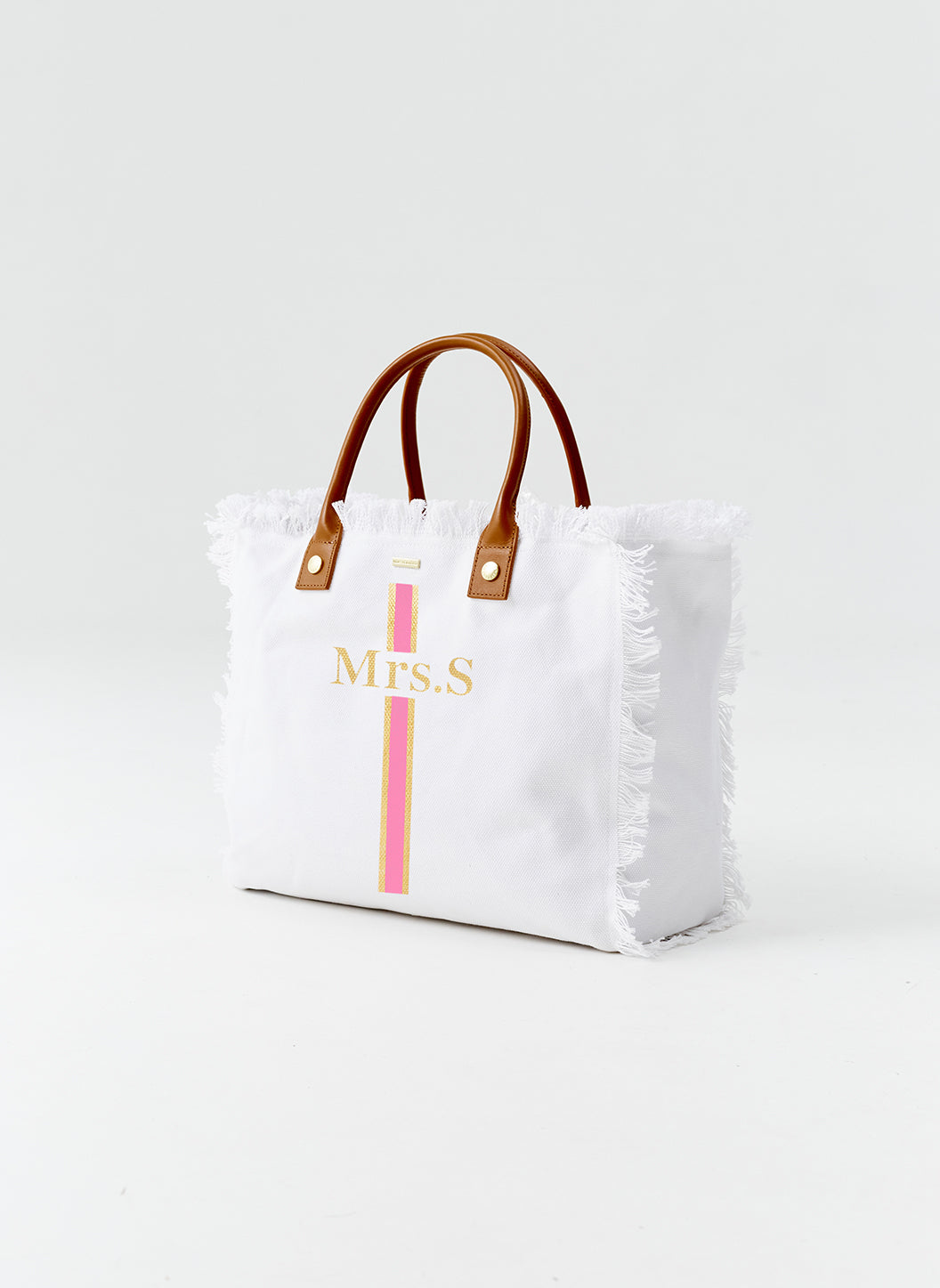 Personalized Mrs Cap Ferrat White Pink