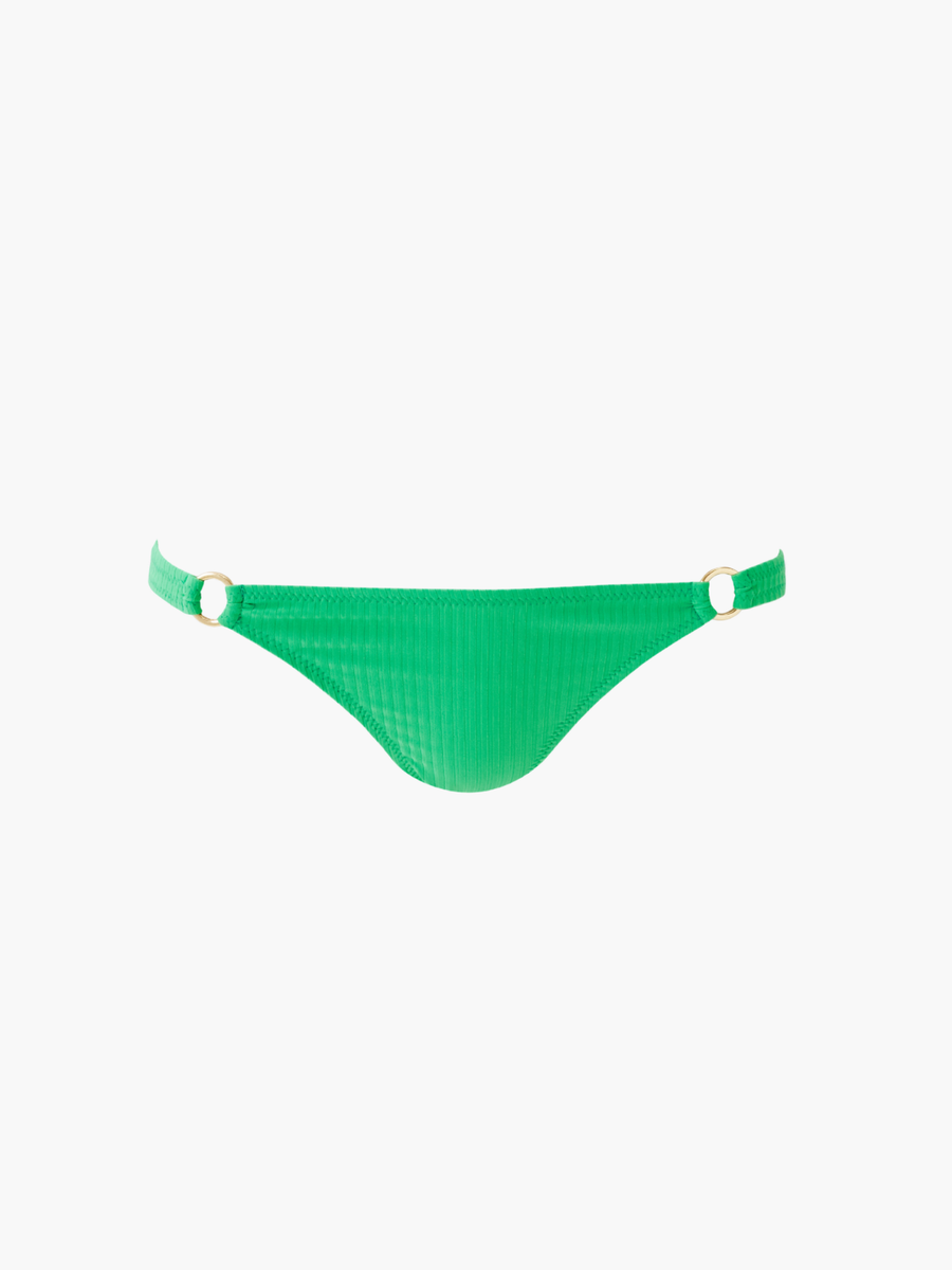 Montenegro Green Ribbed Bikini Bottom