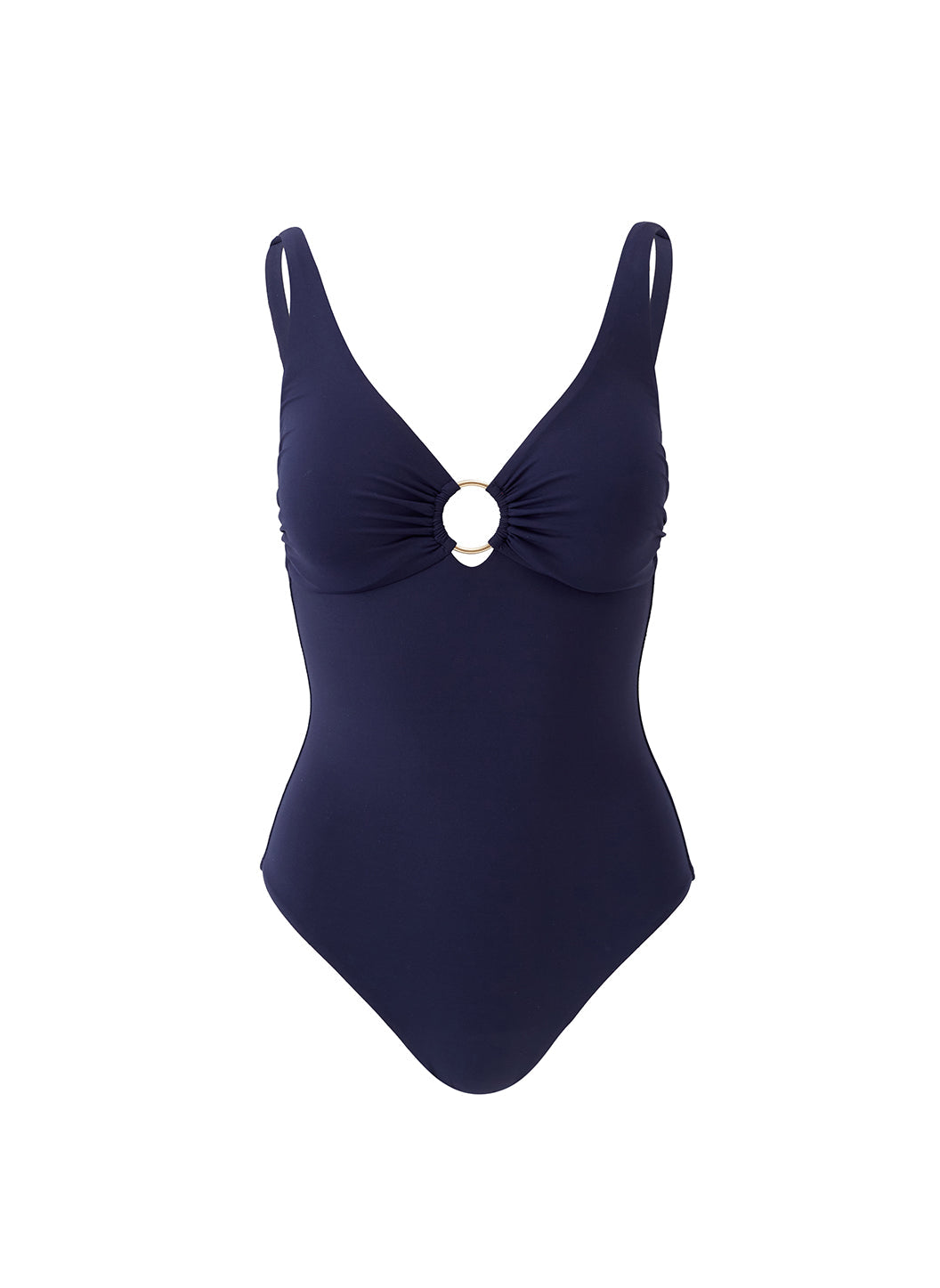 Navy Over The Shoulder Swimsuit SPF 50+ Removable Pads - Panarea