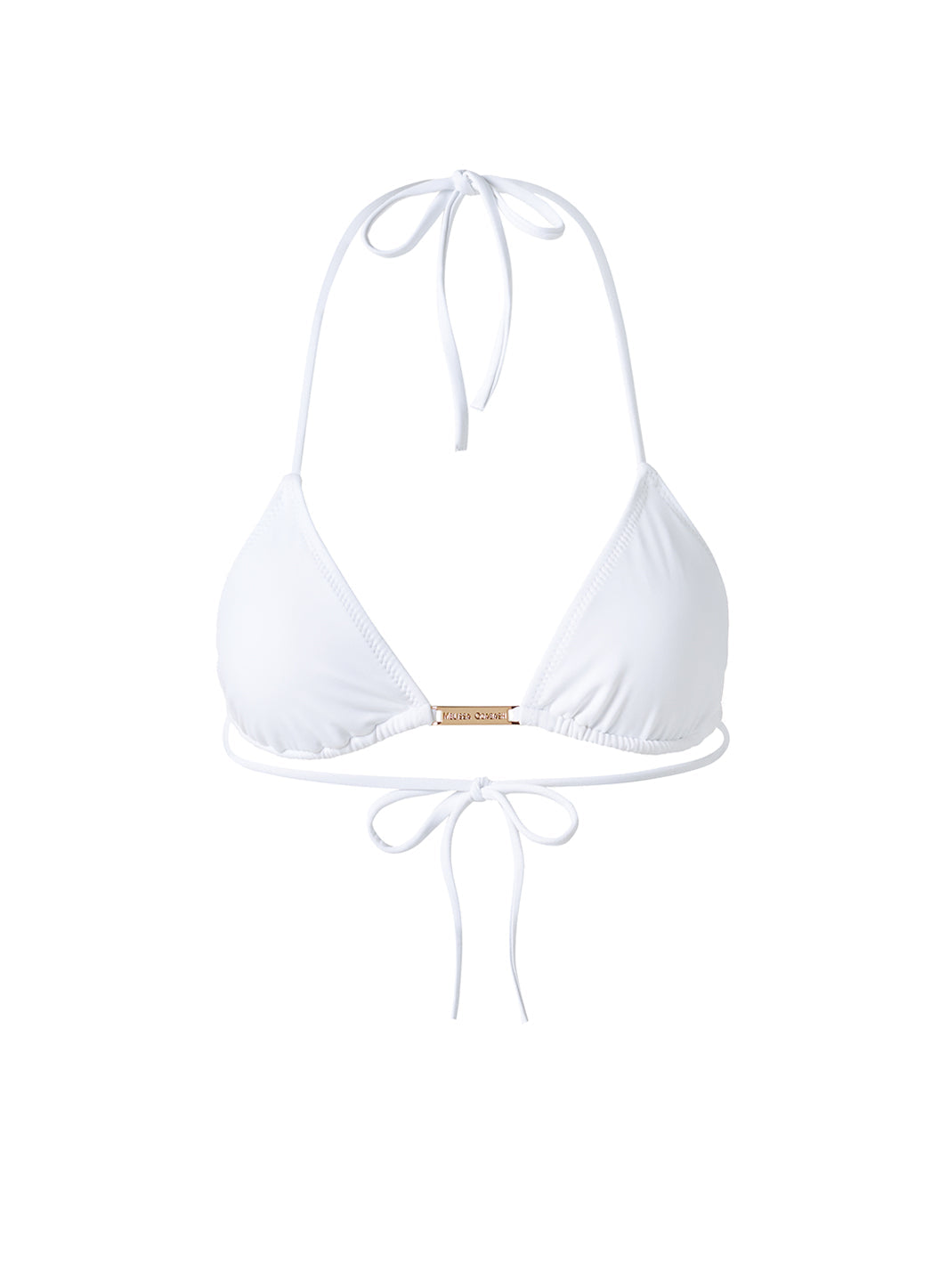 Andorra White Bikini Top