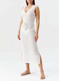 Annabel White Dress 2024 Model Front