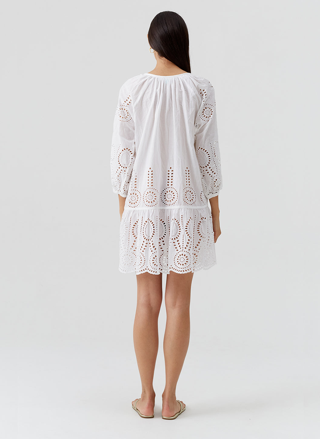 Ashley White Kaftan | Official Site
