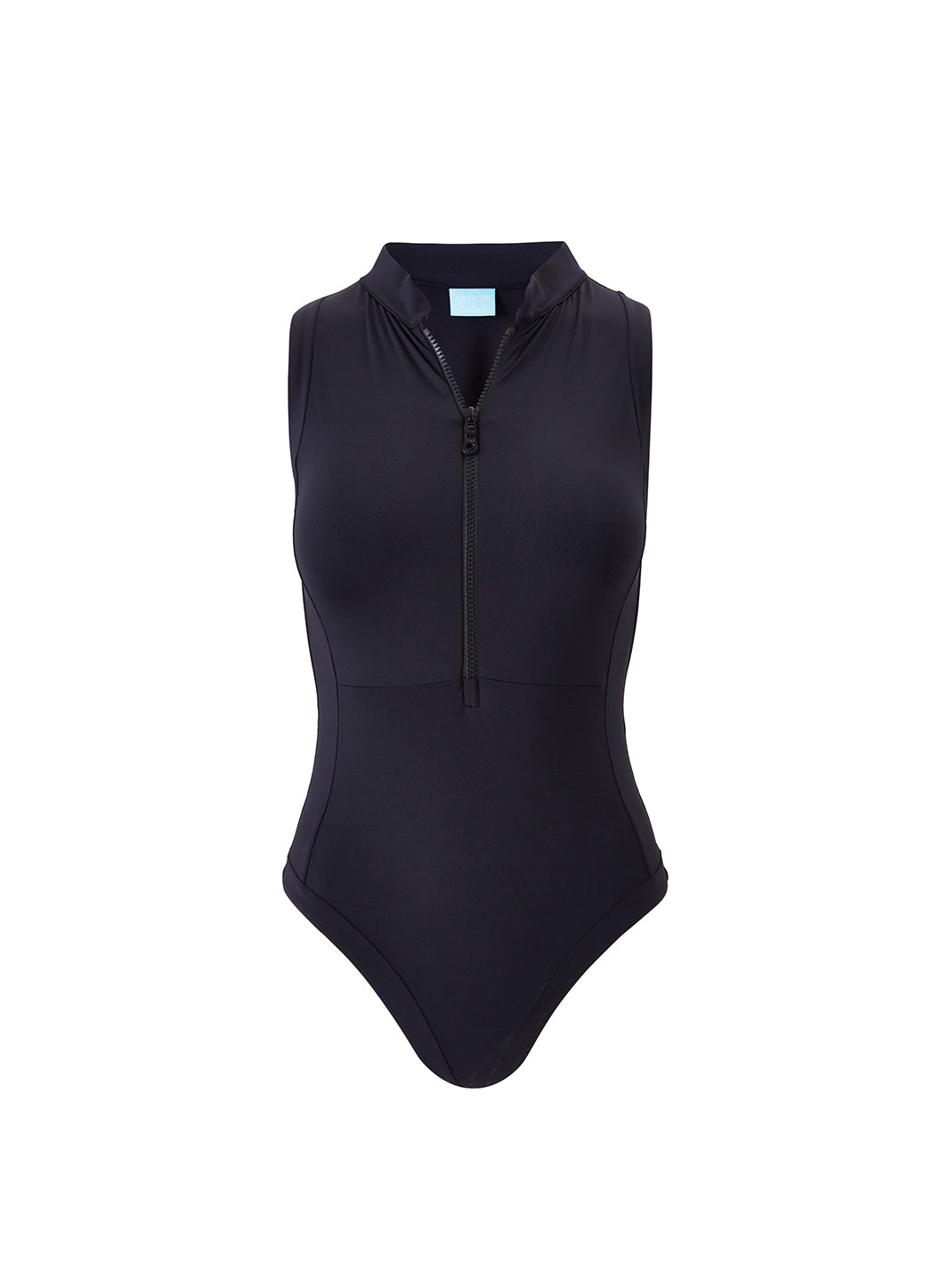 Atlantic Black Zip Front Swimsuit | Melissa Odabash US