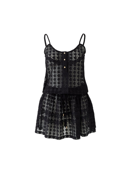 Bailey Black Short Drawstring Waist Dress