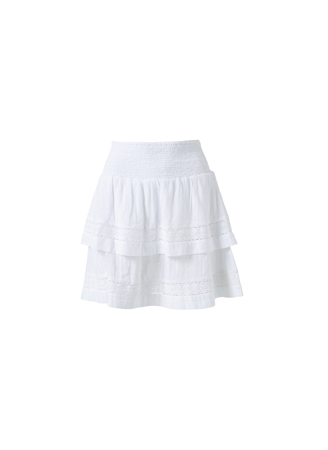 ワンピース CASABLANCA Women Short Skirts WPF24SK11601 White Casablanca - White tweed mini skirt WPF24SK11601 - shop with