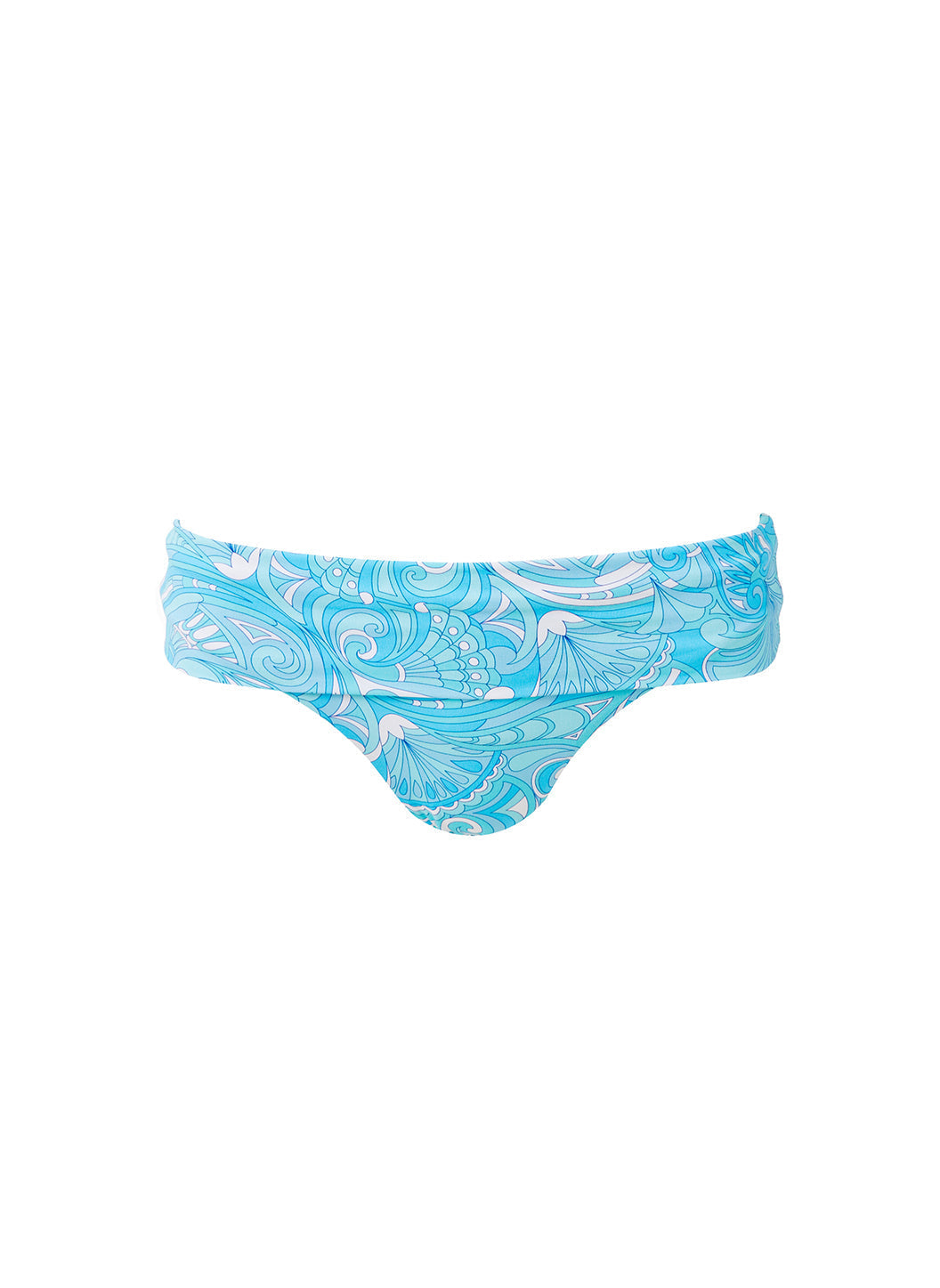 Brussels Blue Mirage Full Coverage Bikini Bottom | Melissa Odabash US