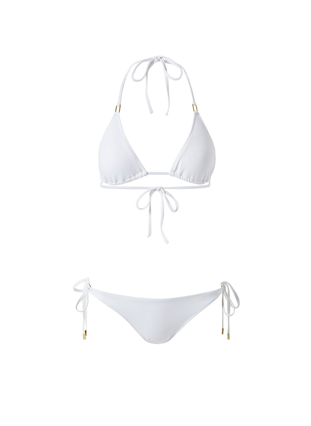 Cancun White Classic Triangle Bikini | Melissa Odabash US