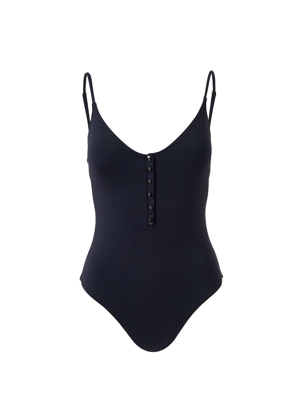 Calabasas Black Ribbed Over the Shoulder One Piece Swimsuit | Melissa Odabash