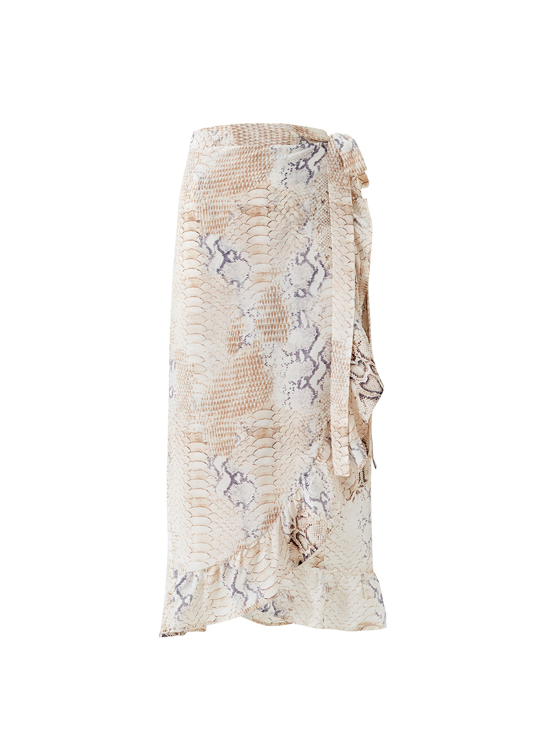Danni Lizard Midi Wrap Skirt | Official Site