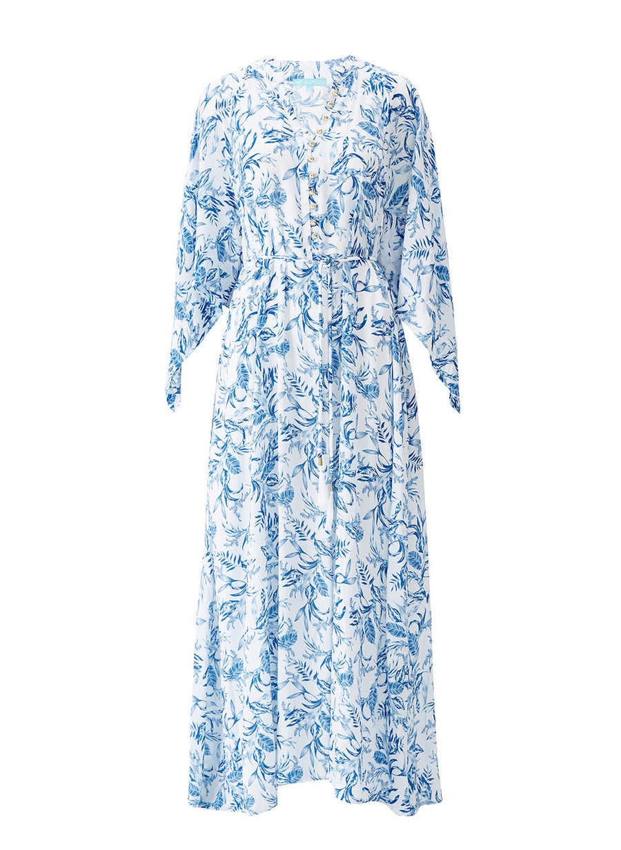 Edith Blue Leaf Dress | Official US Site Edith Blue Leaf Dress | Official US Site