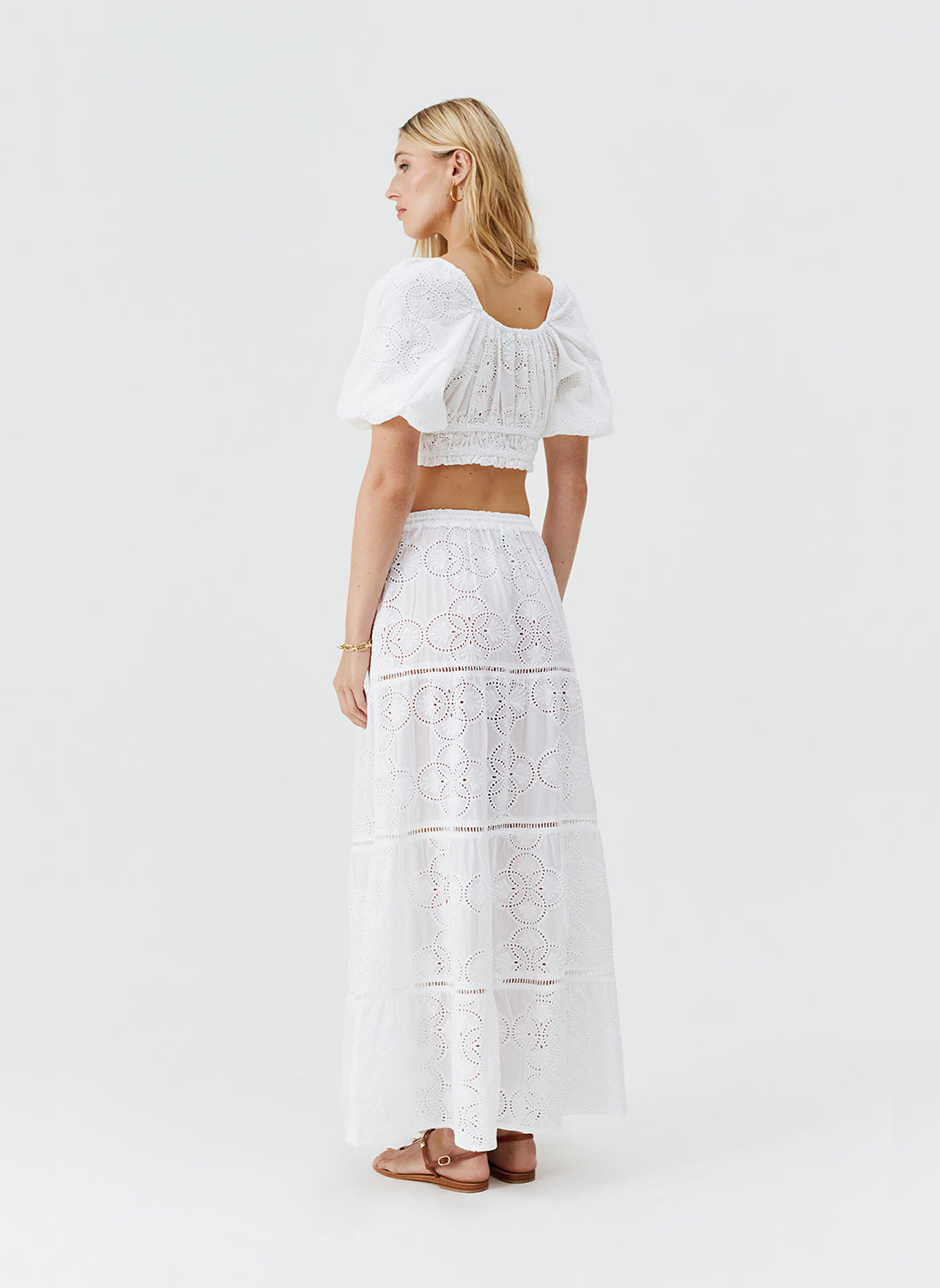 MELISSA ODABASH 売れ筋商品|||メリッサ オダバッシュ Tシャツ トップス レディース Tops White Venice White Textured Bikini | Official US Site
