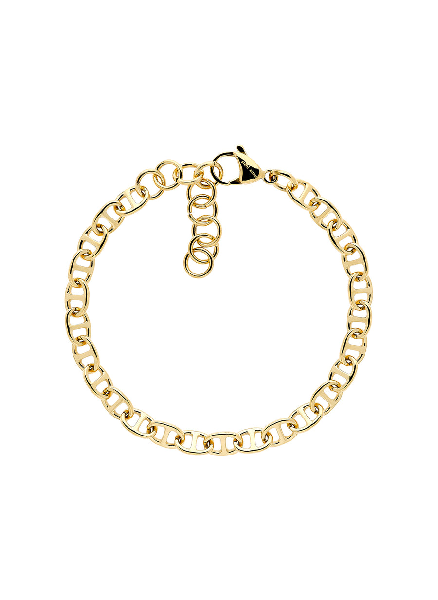 Gold mariner chain bracelet