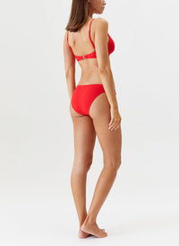 Greece Red Bikini 2024 Model Back